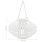 Lantaarnhouder Hangend Wicker Wit