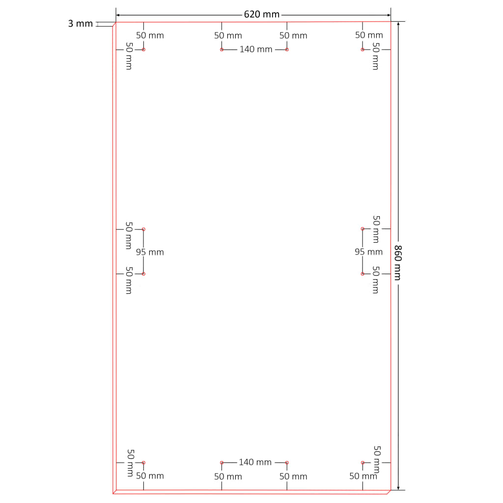 20 St Afficheborden Din A1 860X620X3 Mm Hdf