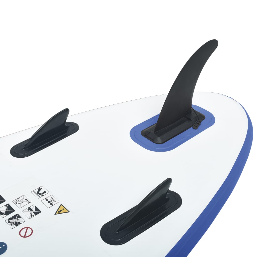 Stand-Up Paddleboard Opblaasbaar Blauw En Wit