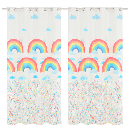Kindergordijnen Verduisterend 140X240 Cm Regenboog 2 St