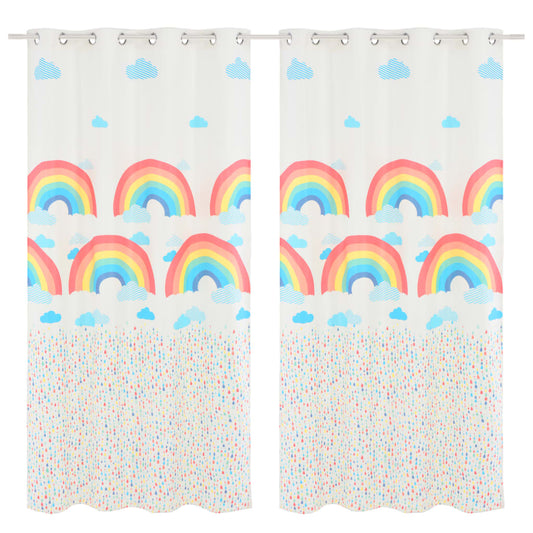 Kindergordijnen Verduisterend 140X240 Cm Regenboog 2 St