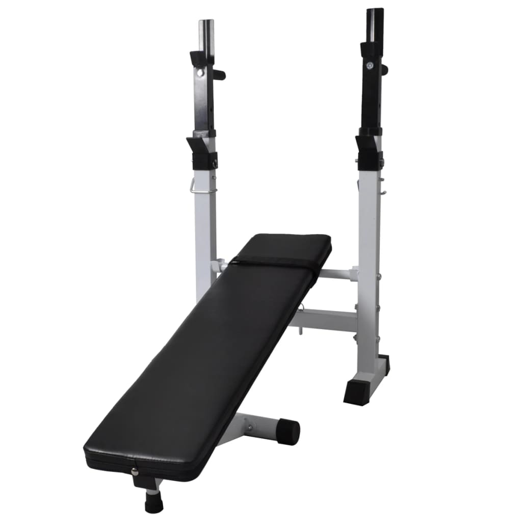 Trainingsbank Met Gewichtenrek En Halterset 60,5 Kg