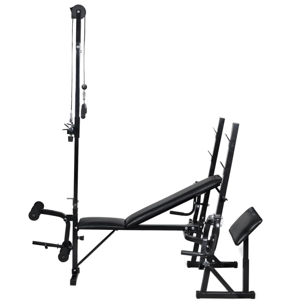 Trainingsbank Met Gewichtenrek En Halterset 30,5 Kg