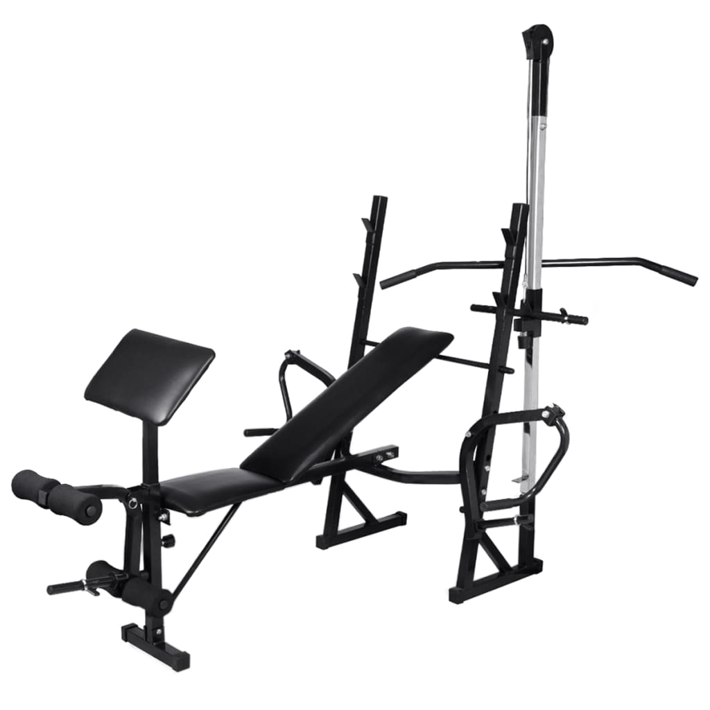 Trainingsbank Met Gewichtenrek En Halterset 90 Kg