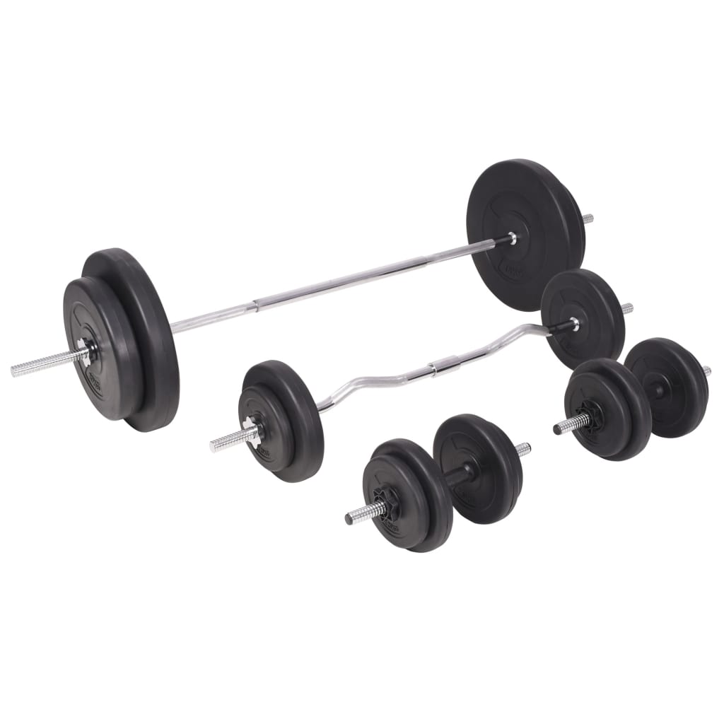 Trainingsbank Met Gewichtenrek En Halterset 90 Kg