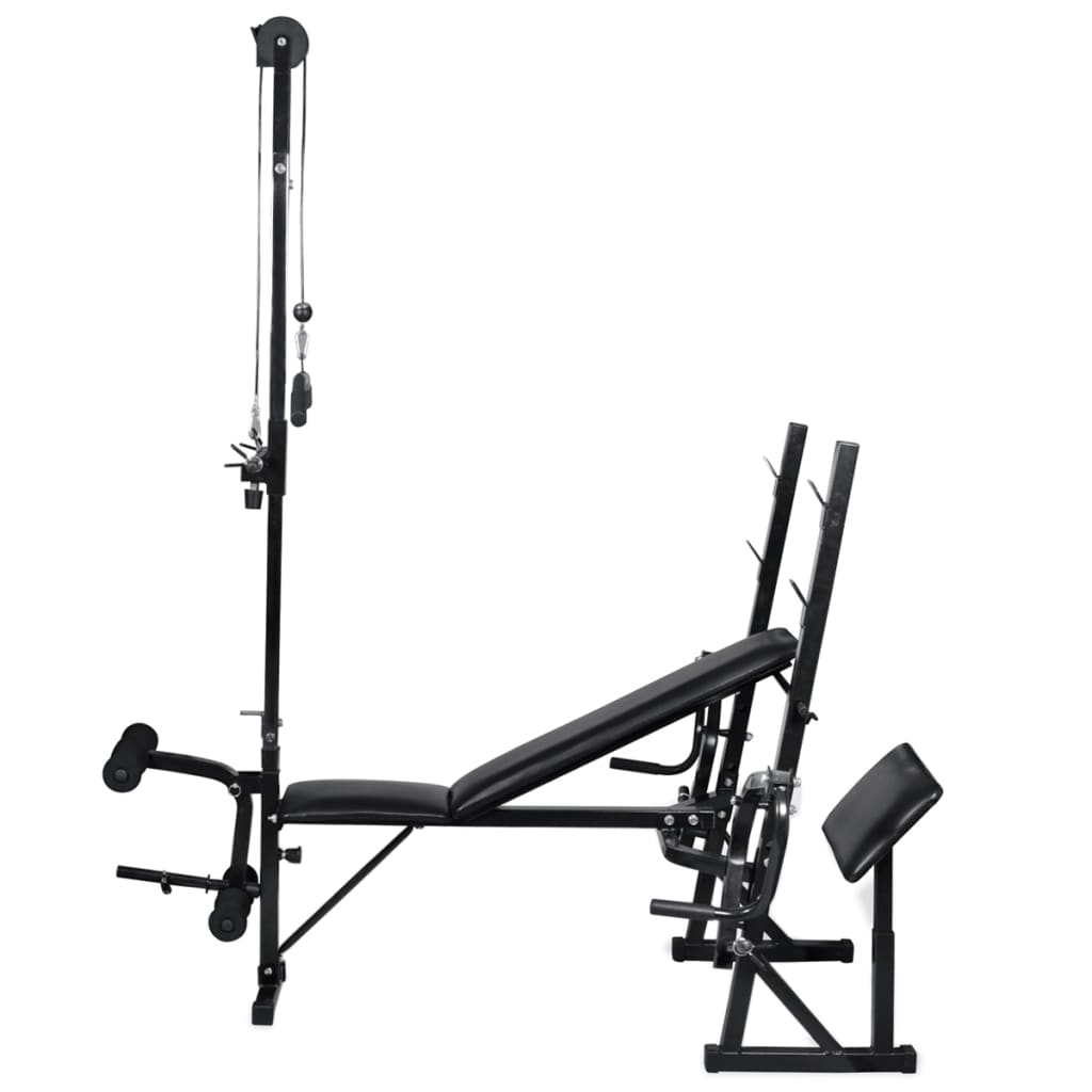 Trainingsbank Met Gewichtenrek En Halterset 90 Kg