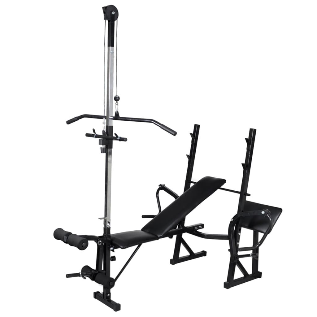 Trainingsbank Met Gewichtenrek En Halterset 90 Kg