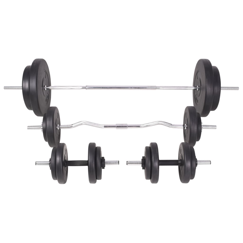 Trainingsbank Met Gewichtenrek En Halterset 90 Kg