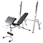 Trainingsbank Met Gewichtenrek En Halterset 90 Kg
