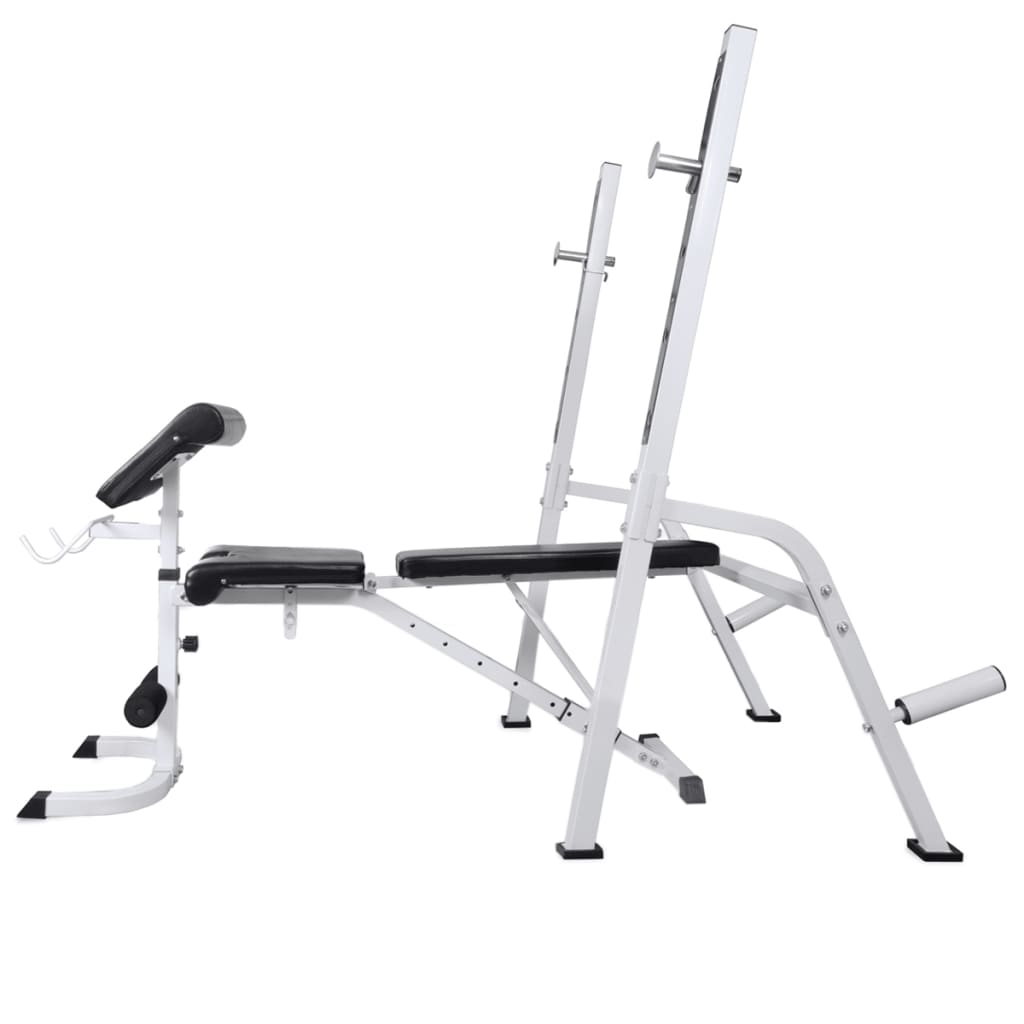 Trainingsbank Met Gewichtenrek En Halterset 90 Kg