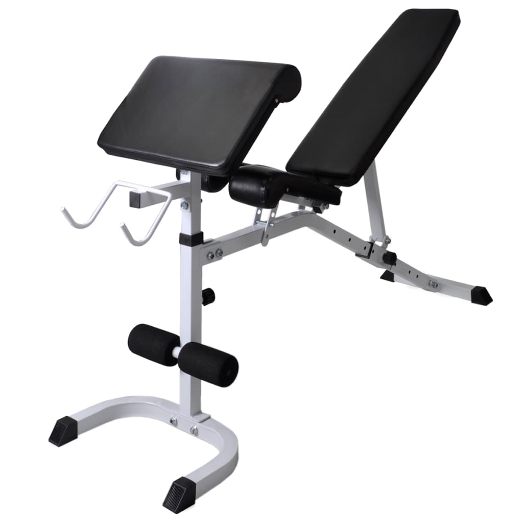 Trainingsbank Met Gewichtenrek En Halterset 90 Kg