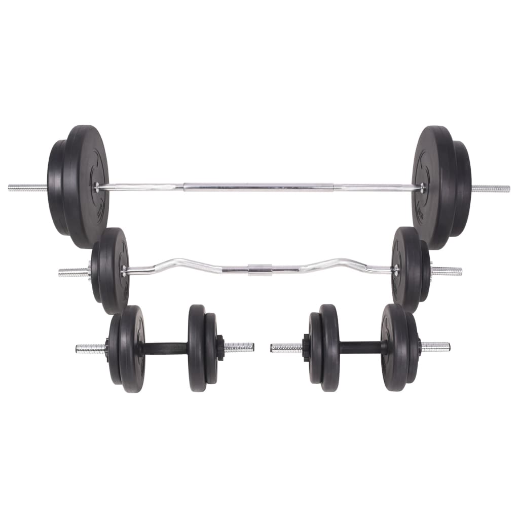 Trainingsbank Met Gewichtenrek En Halterset 90 Kg