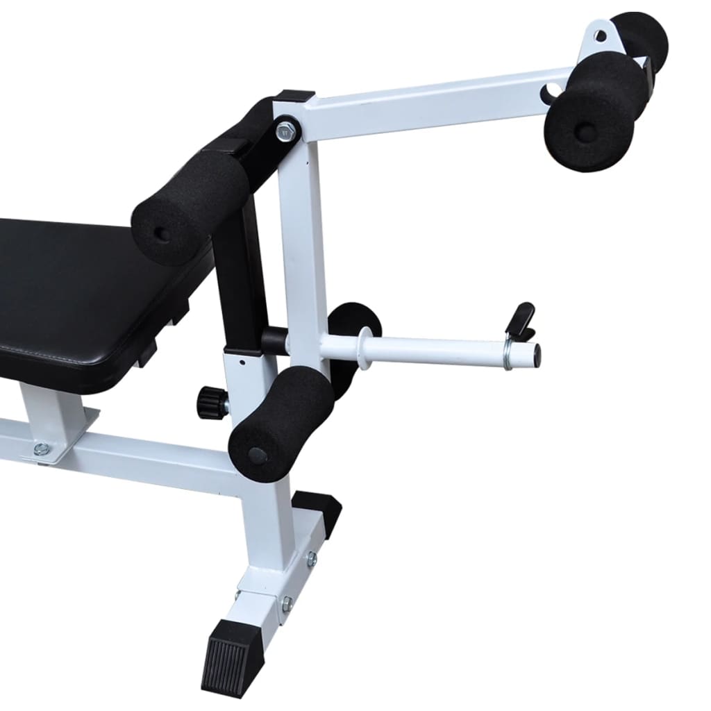 Gewichtenbank Met Gewichtenrek En Halterset 90 Kg