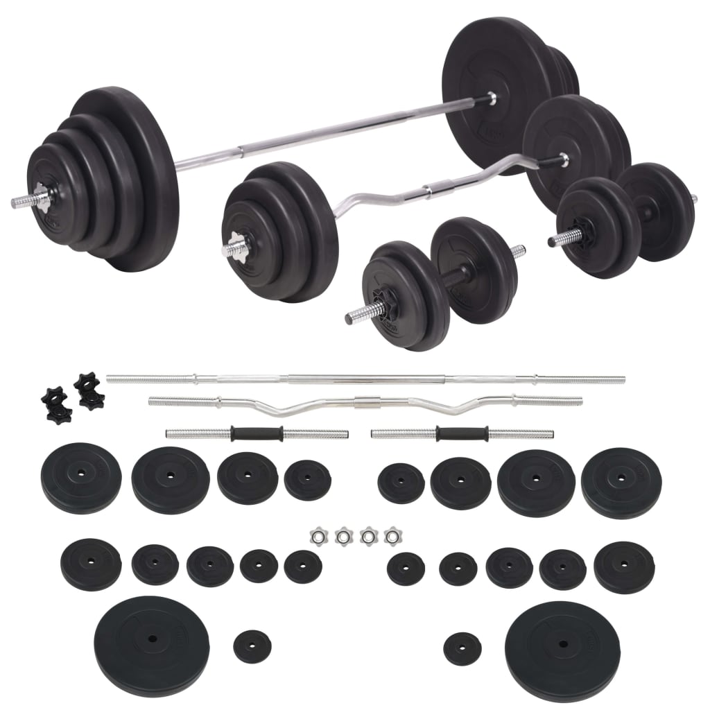 Trainingsbank Met Gewichtenrek En Halterset 120 Kg