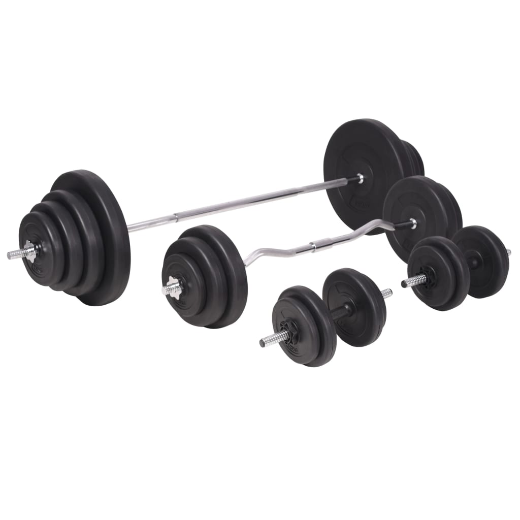 Trainingsbank Met Gewichtenrek En Halterset 120 Kg