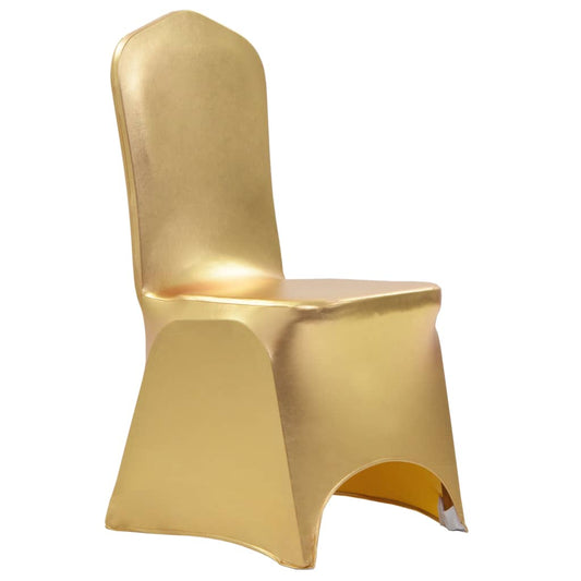 25 St Stoelhoezen Stretch Goud