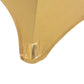 2 St Tafelhoezen Stretch 70 Cm Goud