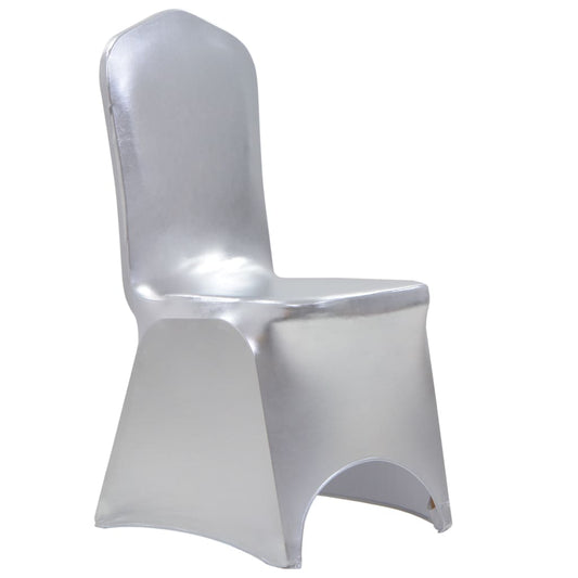 6 St Stoelhoezen Stretch Zilver
