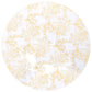 2 St Tafelhoezen Stretch 70 Cm Wit Met Gouden Opdruk
