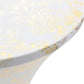2 St Tafelhoezen Stretch 80 Cm Wit Met Gouden Opdruk