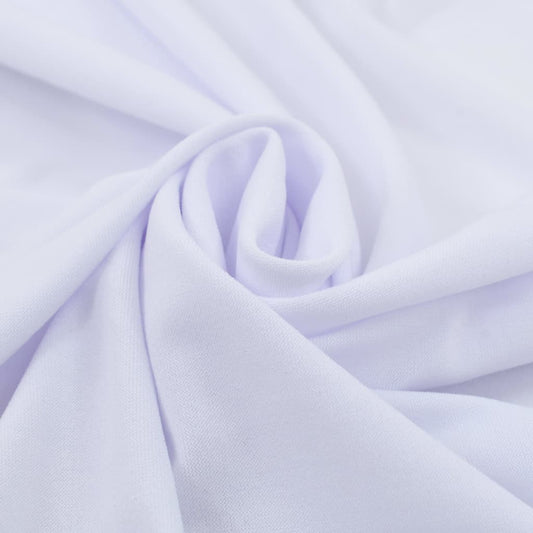 2 St Tafelhoezen Stretch Met Rok 120X74 Cm Wit