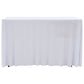 2 St Tafelhoezen Stretch Met Rok 120X60,5X74 Cm Wit