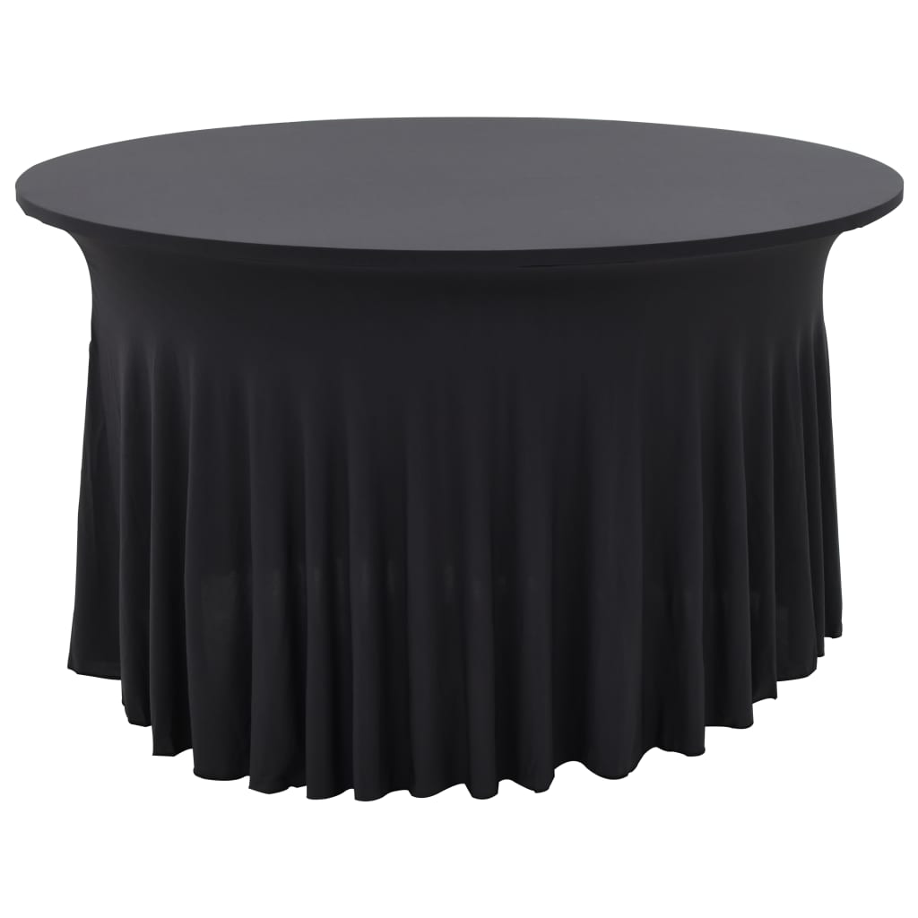 2 St Tafelhoezen Stretch Met Rok Stretch 120X74 Cm Antraciet