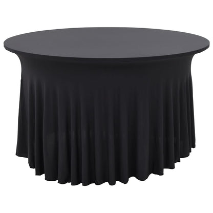 2 St Tafelhoezen Stretch Met Rok Stretch 120X74 Cm Antraciet