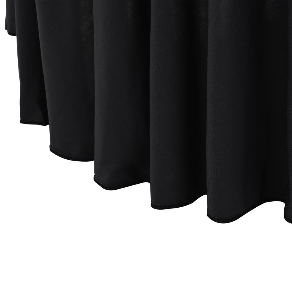 2 St Tafelhoezen Stretch Met Rok Stretch 120X74 Cm Antraciet