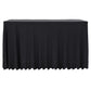 2 St Tafelhoezen Met Rok Stretch 120X60,5X74 Cm Antraciet