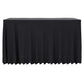 2 St Tafelhoezen Met Rok Stretch 243X76X74 Cm Antraciet
