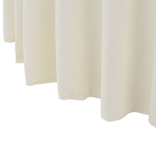 2 St Tafelhoezen Stretch Met Rok 120X74 Cm Crème