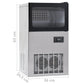 Ijsblokjesmachine 420 W 45 Kg/24 U Zwart