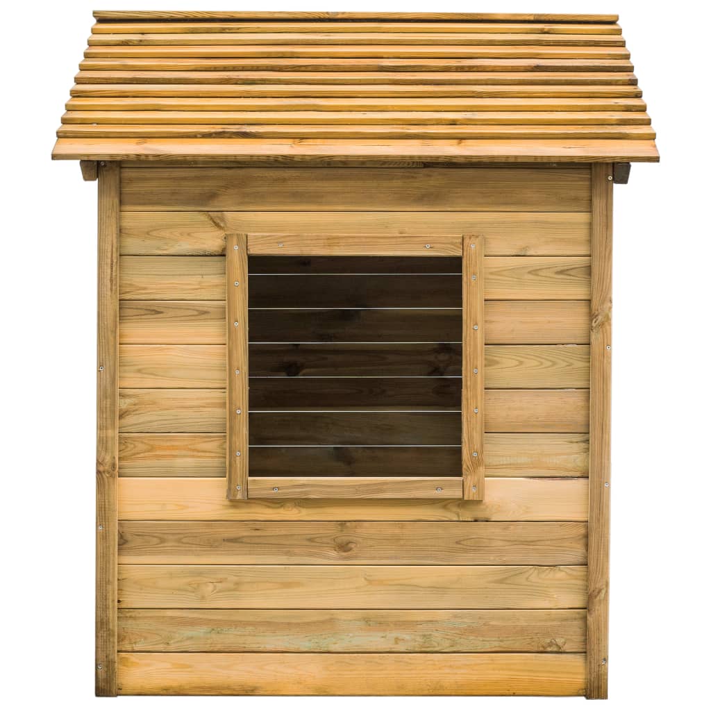 Buitenspeelhuis 123X120X146 Cm Grenenhout