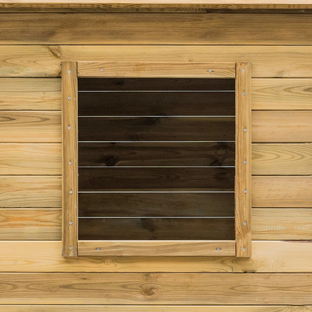 Buitenspeelhuis 123X120X146 Cm Grenenhout