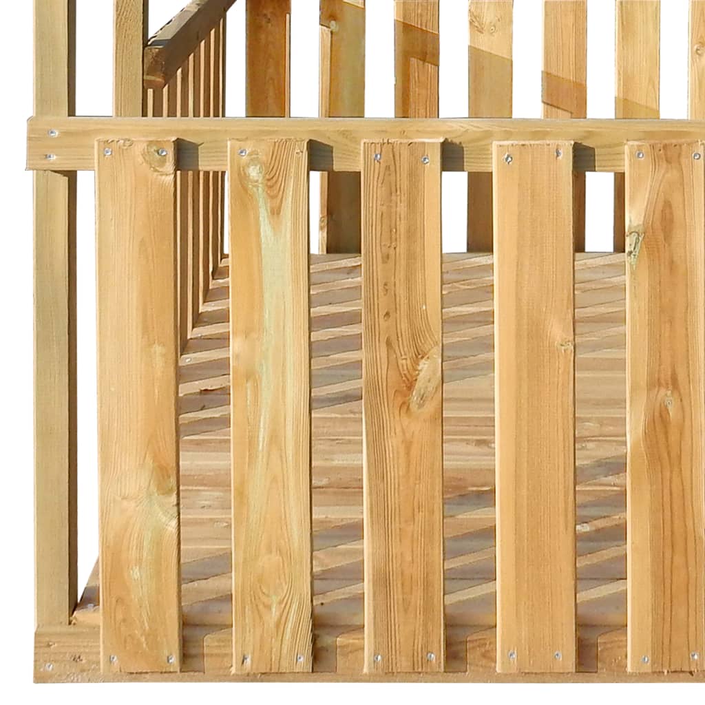 Buitenspeelhuis 122,5X160X163 Cm Grenenhout