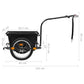 Fietskar 50 L Zwart