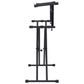 Keyboardstandaard X-Frame Dubbel Versterkt Zwart