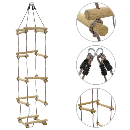 Touwladder 200 Cm Hout