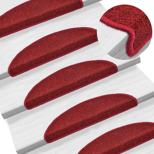 15 St Trapmatten 56X17X3 Cm Bordeauxrood