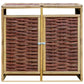 Containerberging Dubbel Grenenhout En Wicker