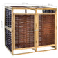 Containerberging Dubbel Grenenhout En Wicker