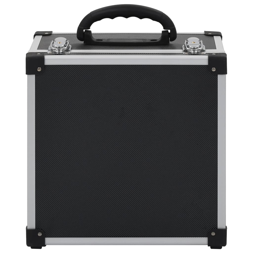Cd-Koffer Voor 40 Cd's Aluminium Abs Zwart