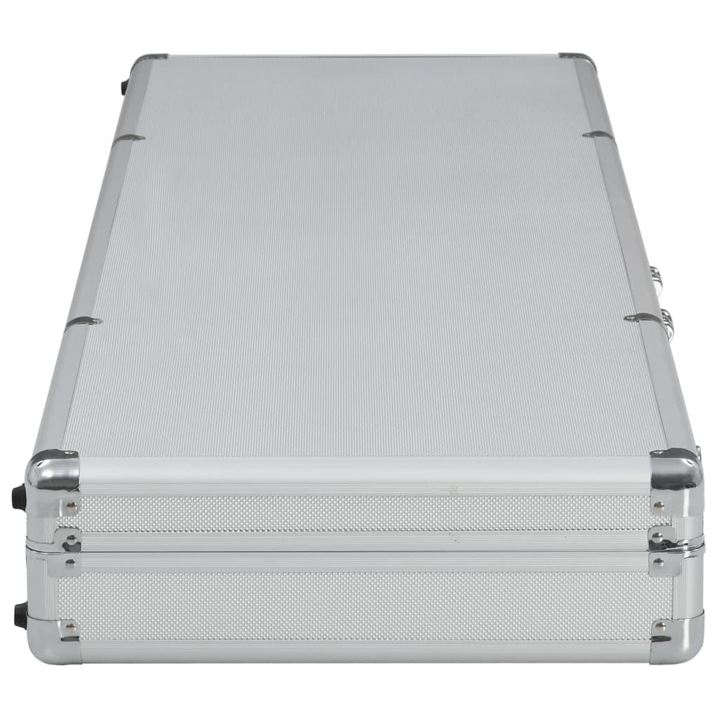 Wapenkoffer 118X38X12 Aluminium Zilverkleurig