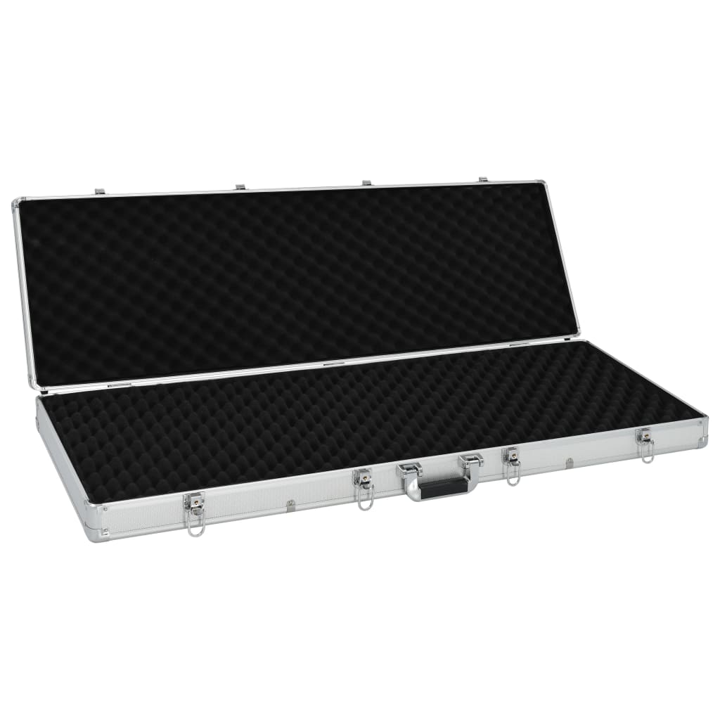 Wapenkoffer 118X38X12 Aluminium Zilverkleurig