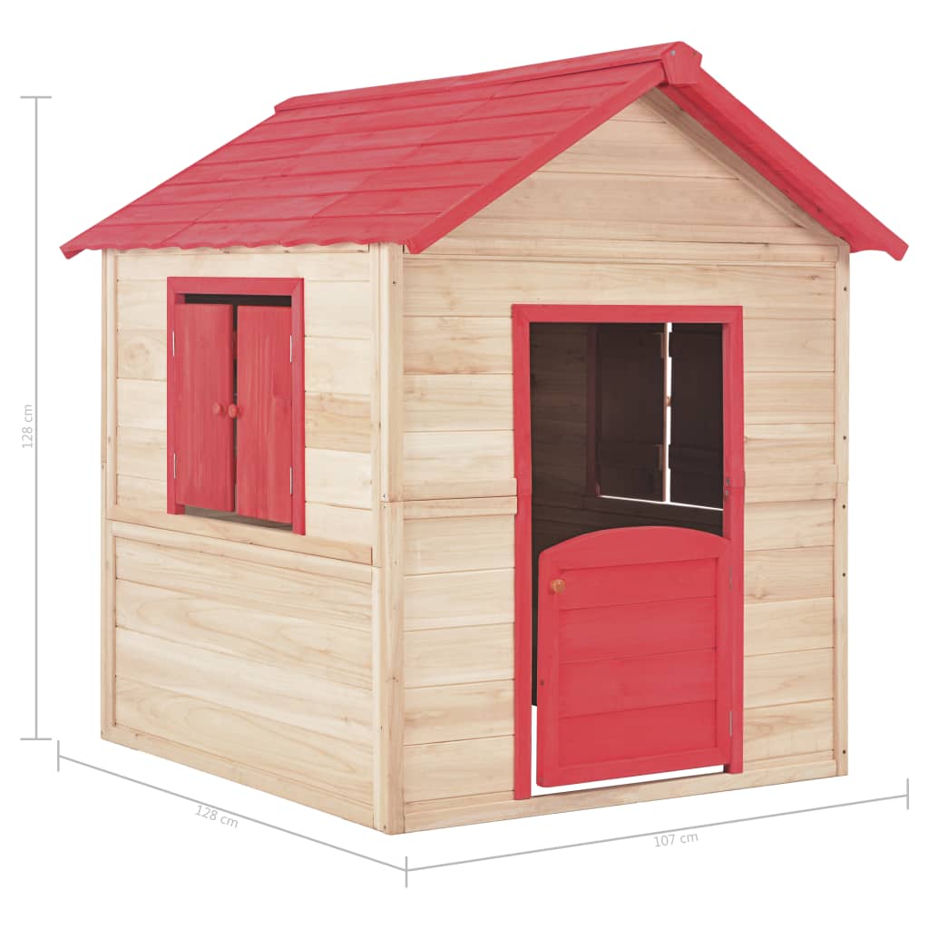 Kinderspeelhuis Vurenhout Rood