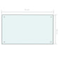 Spatscherm Keuken 70X40 Cm Gehard Glas Wit