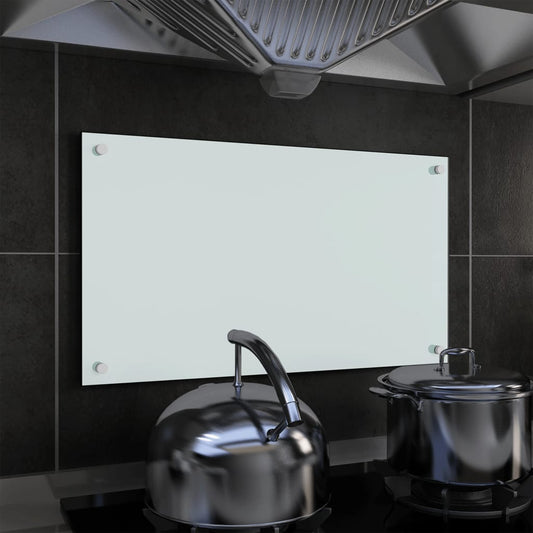 Spatscherm Keuken 70X40 Cm Gehard Glas Wit