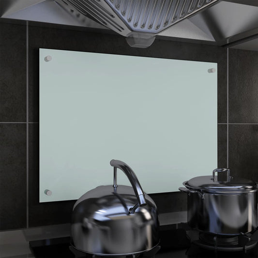 Spatscherm Keuken 70X50 Cm Gehard Glas Wit