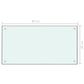Spatscherm Keuken 80X40 Cm Gehard Glas Wit